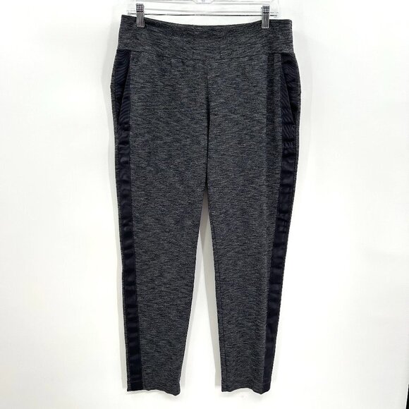 ATHLETA Flawed Heather Gray Metro Downtown Ankle Pants Athletic Size Medium Tall - Picture 2 of 7